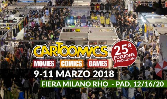 Cartoomics 9-10-11 FEB 2018 Milano Rho – Tutti i programmi della fiera