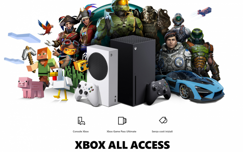 Xbox All-Access: Arriva anche in Italia il servizio di Microsoft