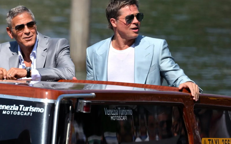 Brad Pitt e George Clooney si prendono Venezia