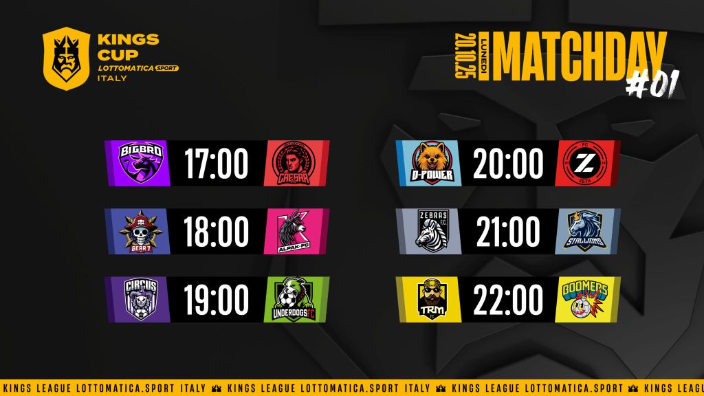 Kings-League-Italia prima giornata