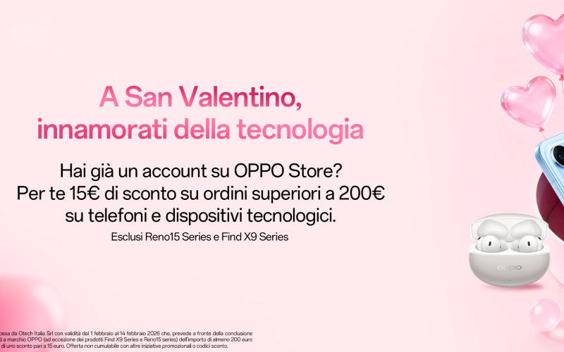 San Valentino 2026: le offerte di OPPO